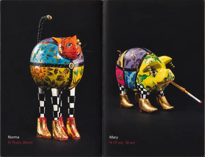 Catalogue spread — Norma and Mary