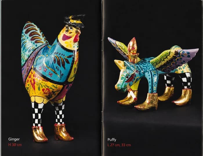 Catalogue spread — Ginger and Puffy